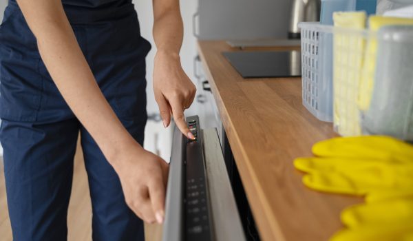 front-view-woman-cleaning-home